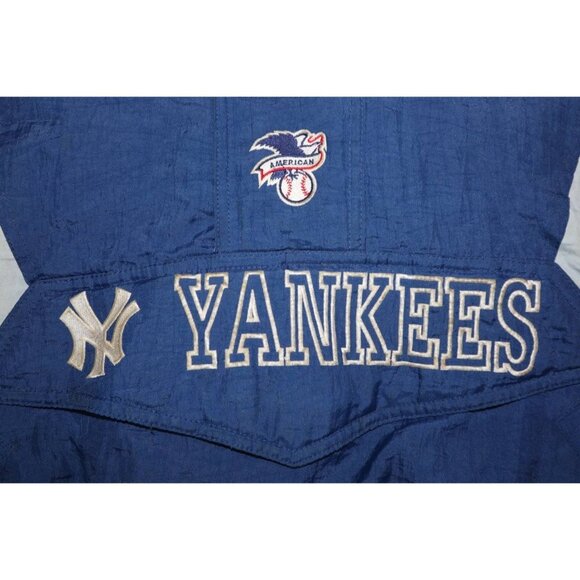 90s Yankees Starter Jacket Men's S Blue MLB Licensed Removable Hood - Picture 4 of 15
